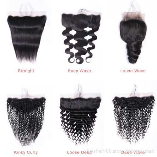13X4 13X6 Closure Cutical Aligned Virgin Body Wave Loose Deep Wave Digital Thin Indian Transparent Hd Lace Frontal Vendor